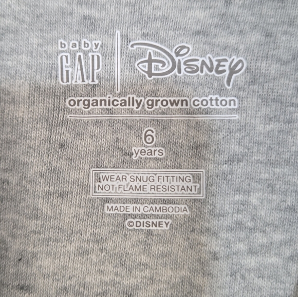 Baby Gap Disney Mickey Minnie NWT Thankful For Friends Sz 6 Yrs Long Sleeve Top - Picture 4 of 6